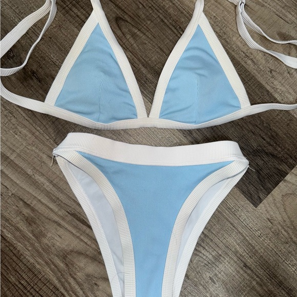 Blue and White Bikini Set - Picture 1 of 1
